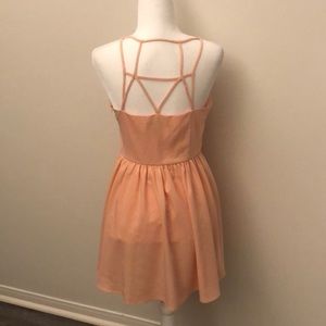 F21 Blush Back Detailed Dress